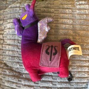 🎁 5 for $15🎁 FORTNITE 7" Dark Llamacorn Plush | EUC